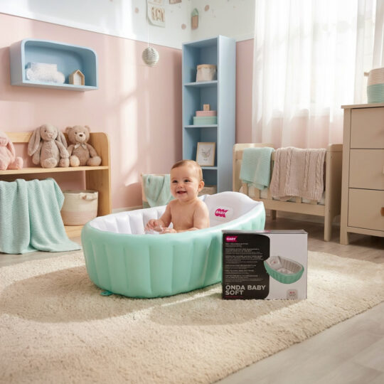 OK BABY Vanička nafukovacia protišmyková Onda Baby Soft 0–12m