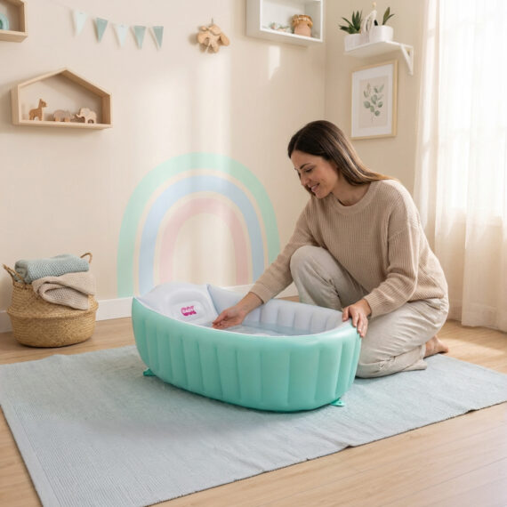 OK BABY Vanička nafukovacia protišmyková Onda Baby Soft 0–12m