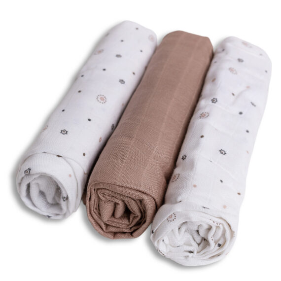 BABYMATEX Plienky bambusové 70x70cm 3ks, Hviezdičky