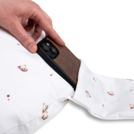 BABYMATEX Vankúš na dojčenie polohovací miniRelax Jersey 150cm Medvedík