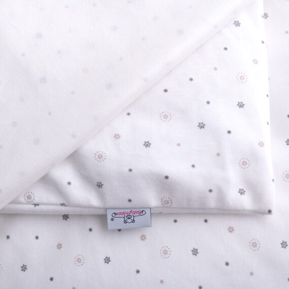 BABYMATEX Obliečky nepremokavé Jersey 100x135cm, 40x60cm Hviezdičky