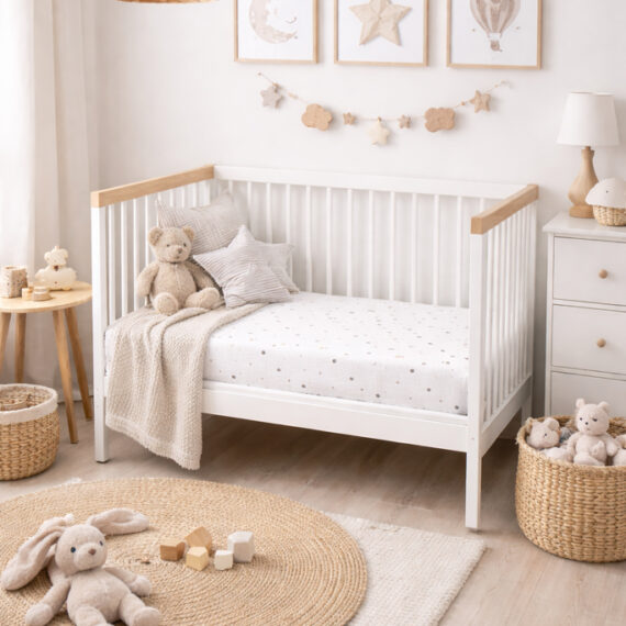 BABYMATEX Plachta napínacia Jersey 60x120cm Hviezdičky