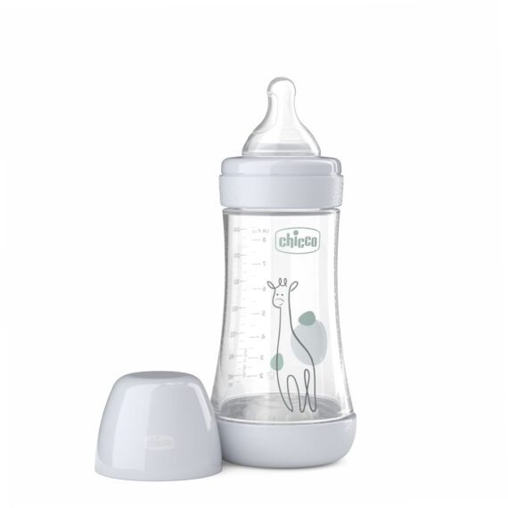 CHICCO Fľaša dojčenská antikoliková Perfect5 240 ml neutral stredný prietok 2m+