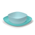 CHICCO Set jedálenský - miska a tanier blue 12m+