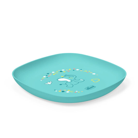 CHICCO Set jedálenský - miska a tanier blue 12m+