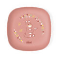 CHICCO Set jedálenský - miska a tanier pink 12m+