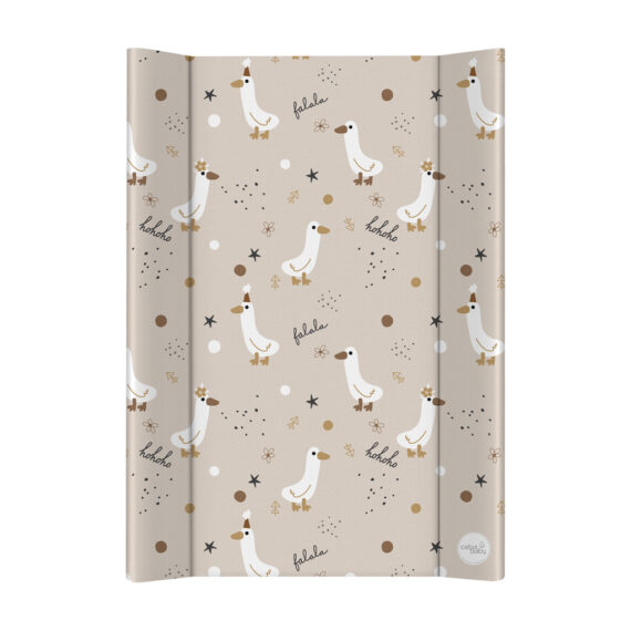 CEBA BABY Podložka prebaľovacia 2-hranná mäkká (50x70) Basic Crazy Ducks