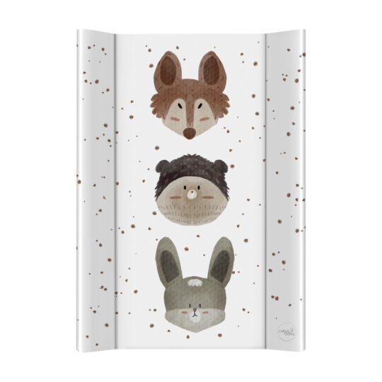 CEBA BABY Podložka prebaľovacia 2-hranná mäkká (50x70) Basic Cute Animals