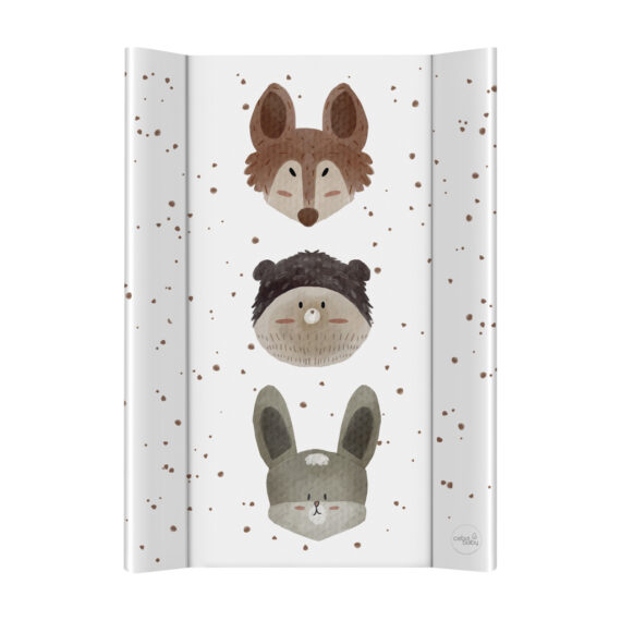 CEBA BABY Podložka prebaľovacia 2-hranná mäkká (50x70) Basic Cute Animals