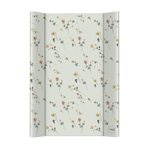 CEBA BABY Podložka prebaľovacia 2-hranná s pevnou doskou (50x70) Basic Floral Breeze
