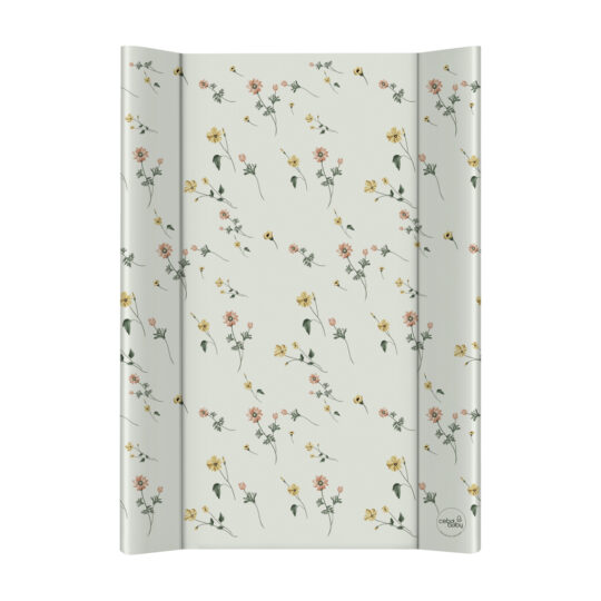 CEBA BABY Podložka prebaľovacia 2-hranná s pevnou doskou (50x70) Basic Floral Breeze