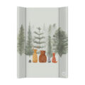 CEBA BABY Podložka prebaľovacia 2-hranná s pevnou doskou (50x70) Basic Forest Companions