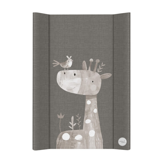 CEBA BABY Podložka prebaľovacia 2-hranná s pevnou doskou (50x70) Basic Friendly Giraffe