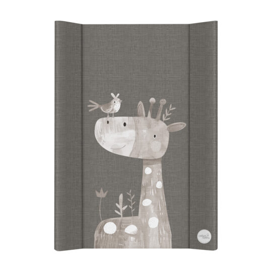 CEBA BABY Podložka prebaľovacia 2-hranná s pevnou doskou (50x70) Basic Friendly Giraffe