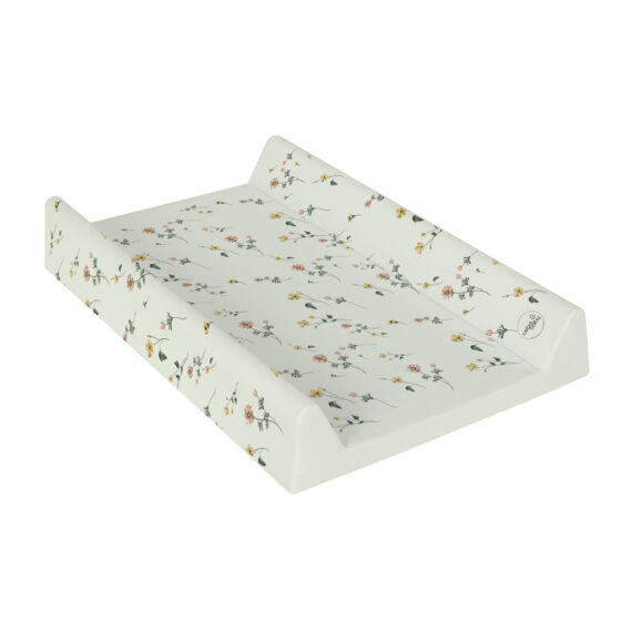 CEBA BABY Podložka prebaľovacia 2-hranná s pevnou doskou (50x70) Ultra Light Floral Breeze
