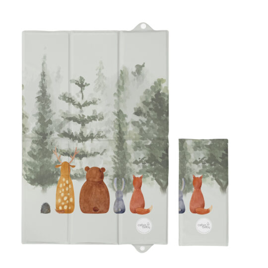 CEBA BABY Podložka prebaľovacia cestovná (60x40) Basic Forest Companions