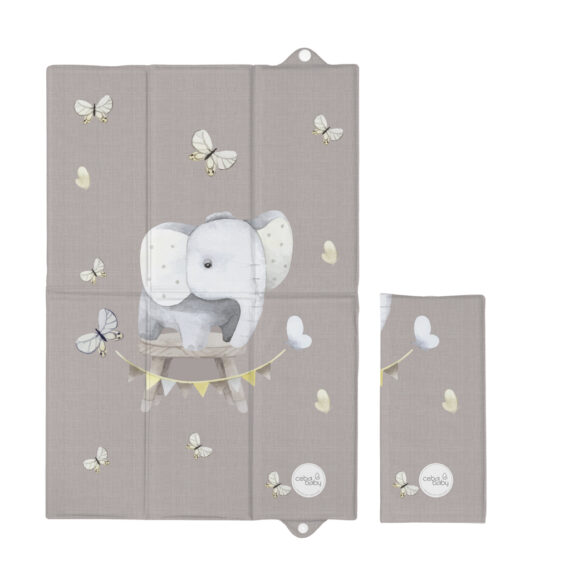 CEBA BABY Podložka prebaľovacia cestovná (60x40) Basic Little Elephant