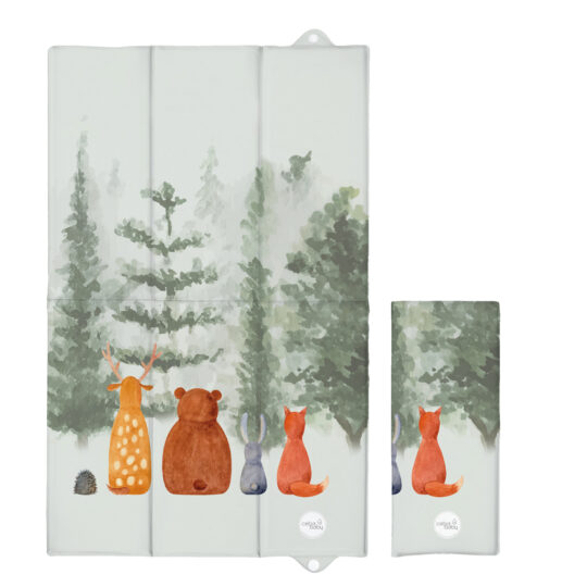 CEBA BABY Podložka prebaľovacia cestovná (80x50) Basic Forest Companions