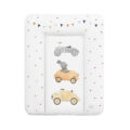 CEBA BABY Podložka prebaľovacia mäkká malá (50x70) Basic Bunny Driver