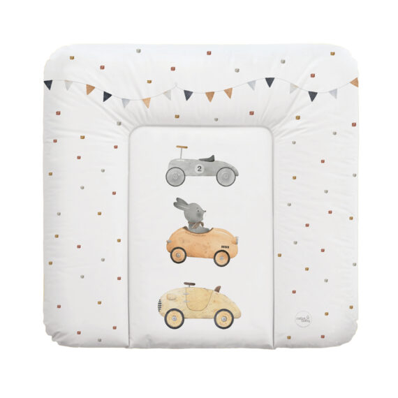 CEBA BABY Podložka prebaľovacia mäkká stredná (75x72) Basic Bunny Driver