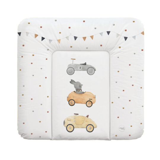 CEBA BABY Podložka prebaľovacia mäkká stredná (75x72) Basic Bunny Driver