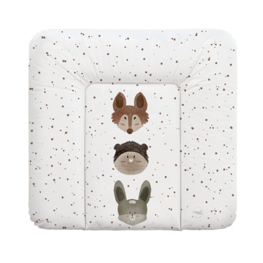 CEBA BABY Podložka prebaľovacia mäkká stredná (75x72) Basic Cute Animals