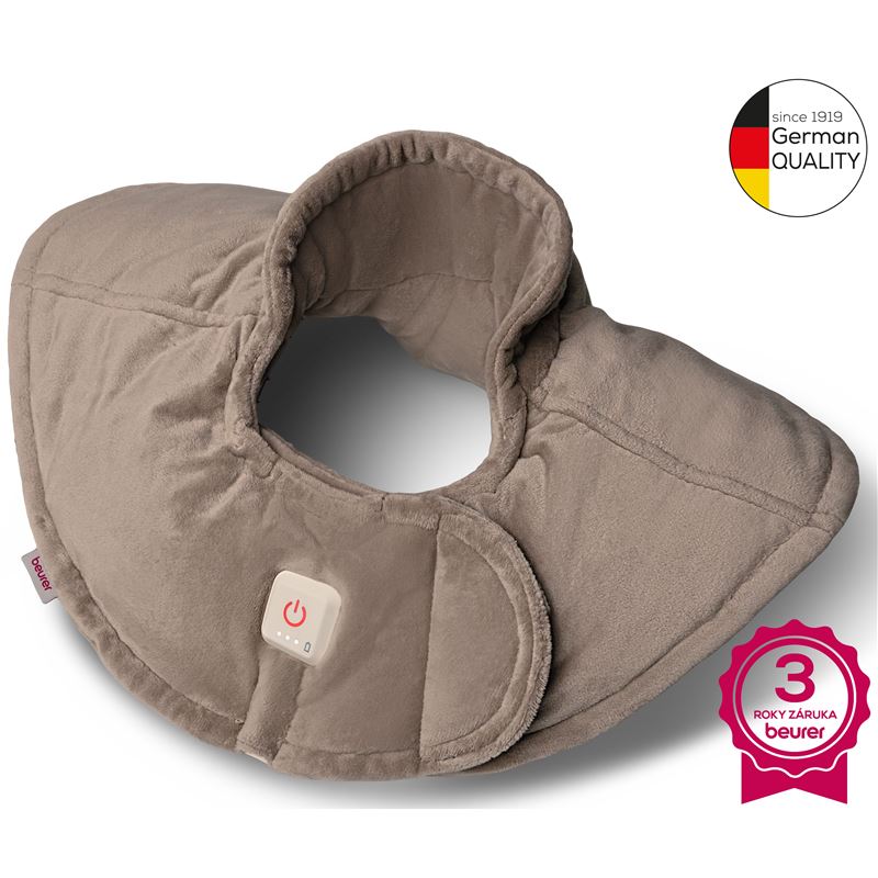 Vyhrievacia podložka na ramená BEURER HK 165 Huggy Smokey taupe