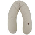EKO Vankúš na dojčenie bavlnený Velvet Light Beige 180cm