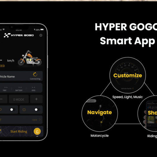 Hyper Gogo Cruiser 12 Plus Detská elektrická motorka s aplikáciou a Bluetooth – Modrá