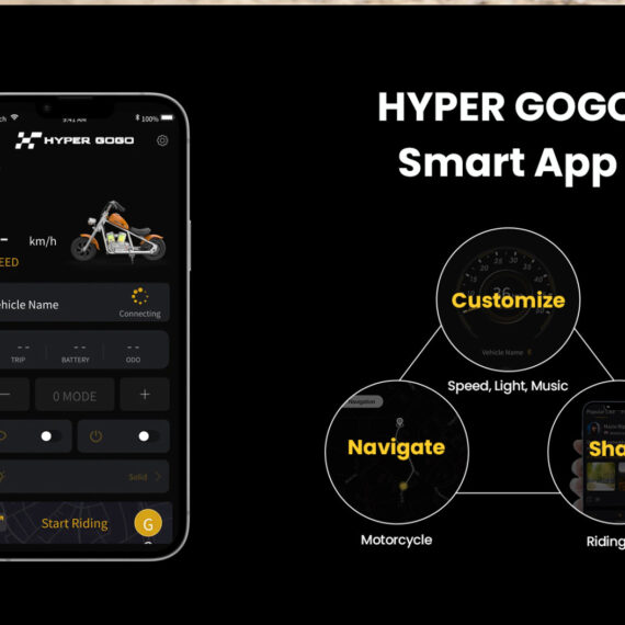 Hyper Gogo Cruiser 12 Plus Detská elektrická motorka s aplikáciou a Bluetooth – Modrá