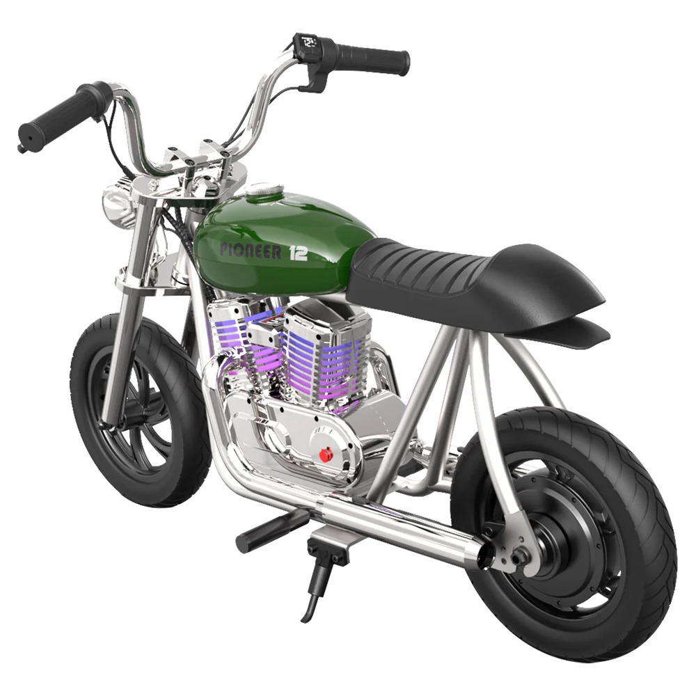 Hyper Gogo Pioneer 12 Plus Detská elektrická motorka s aplikáciou a Bluetooth – Zelená