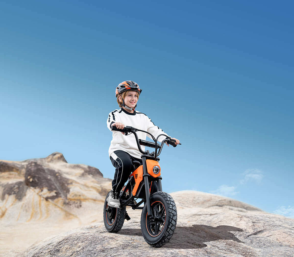 Hyper Gogo R8 Detská elektrická motorka (Superšport) – 12" kolesá, oranžová