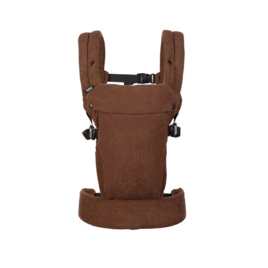 BOBA Auri Ergonomický nosič pre deti (3,2–20 kg), bavlnený manšestrový nosič 3v1, hnedý