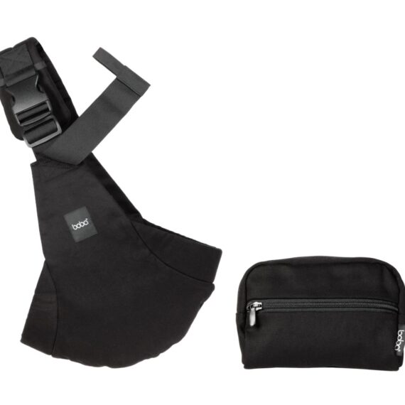 Boba Buddy Sling Ergonomický bedrový nosič na bok (8–20 kg), 100% bavlna, čierny
