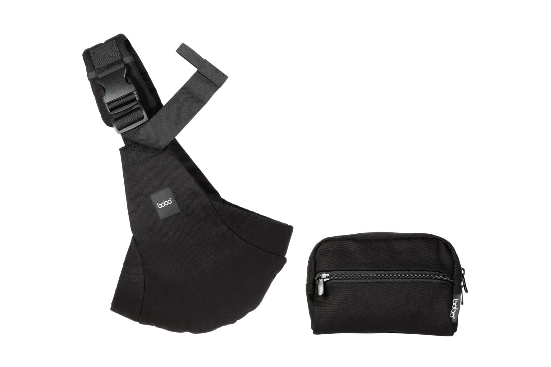 Boba Buddy Sling Ergonomický bedrový nosič na bok (8–20 kg), 100% bavlna, čierny
