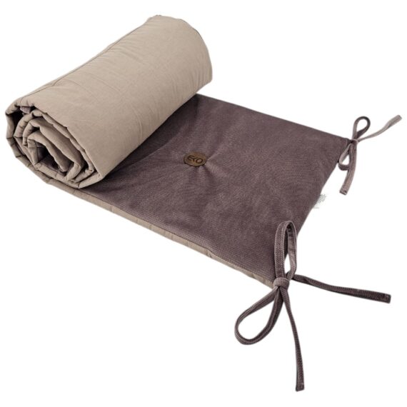 EKO Mantinel do postieľky bavlnený Velvet Dark Pink 360cm