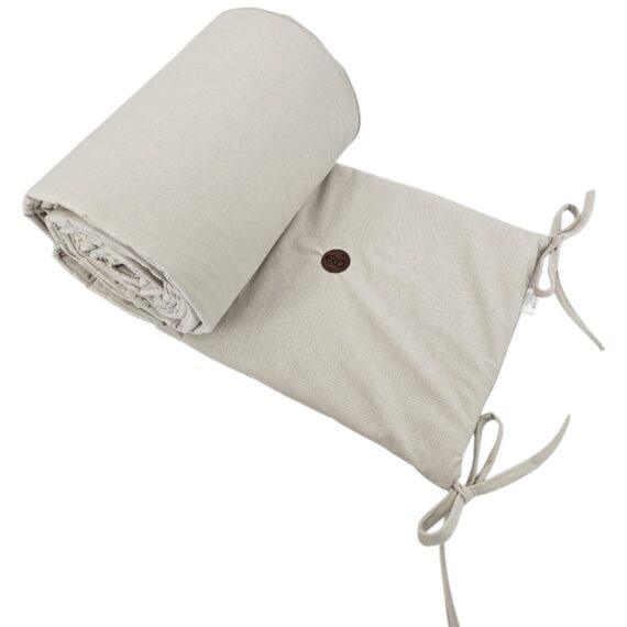 EKO Mantinel do postieľky bavlnený Velvet Light Beige 180cm