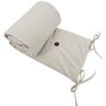 EKO Mantinel do postieľky bavlnený Velvet Light Beige 180cm