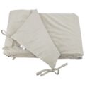 EKO Mantinel do postieľky bavlnený Velvet Light Beige 180cm