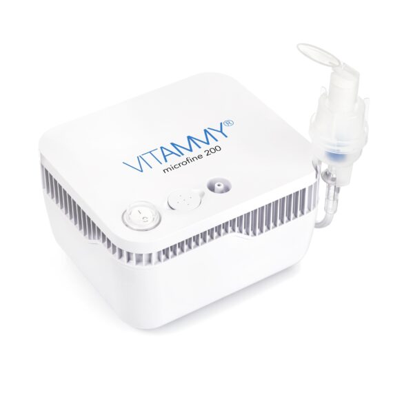 VITAMMY MICROFINE 200 Domáci kompresorový inhalátor (MMAD 3,16 µm, tichý a kompaktný)