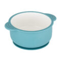 PETITE&MARS Miska keramická so silikonovým obalom Teal Blue