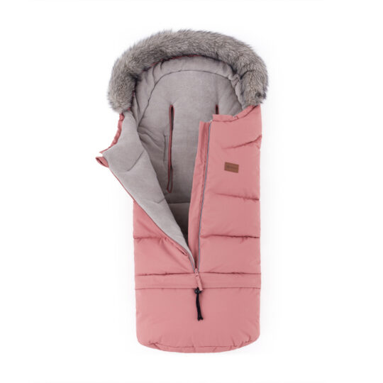 PETITE&MARS Set zimný fusak Arctic 4v1 + rukavice na kočík Fjora Old Rose