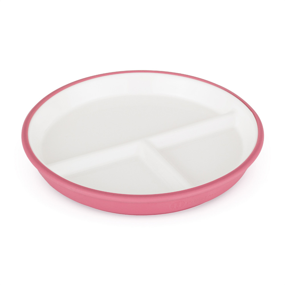 PETITE&MARS Tanier keramický so silikonovým obalom Candy Pink