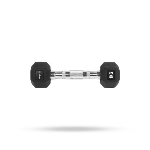 Hexagonal Dumbbell  white - GymBeam