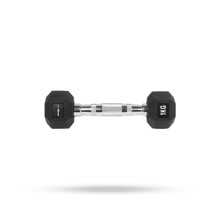 Hexagonal Dumbbell  white - GymBeam