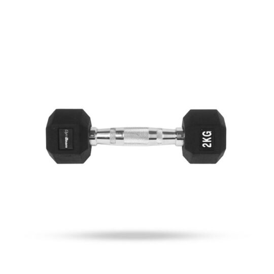 Hexagonal Dumbbell  white - GymBeam