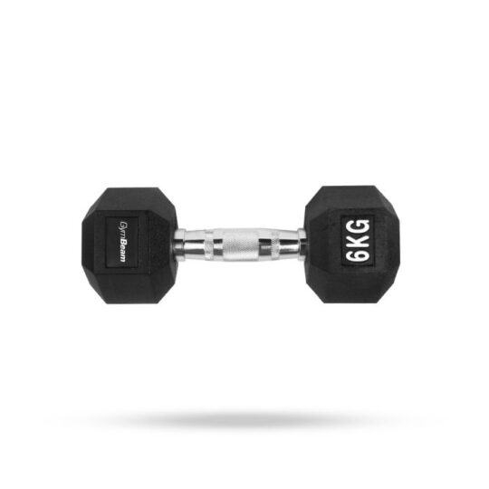 Hexagonal Dumbbell  white - GymBeam