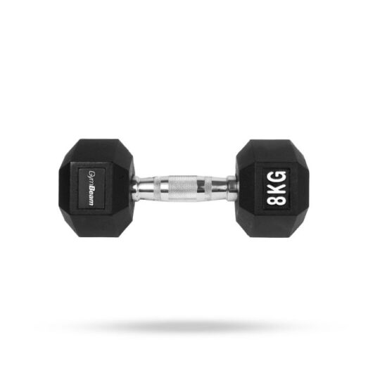 Hexagonal Dumbbell  white - GymBeam