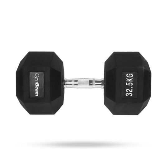 Hexagonal Dumbbell  white - GymBeam