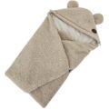 EKO Fusak do autosedacky buclé s bavlnou Light Beige 110x100cm